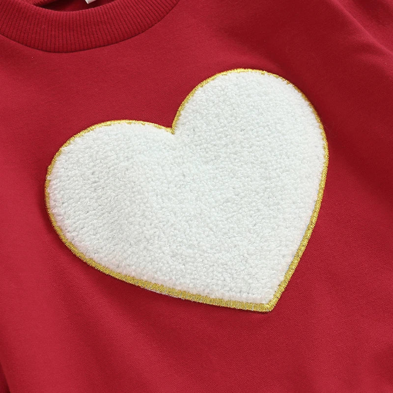 Baby Valentine Red Sweatshirt Sweater