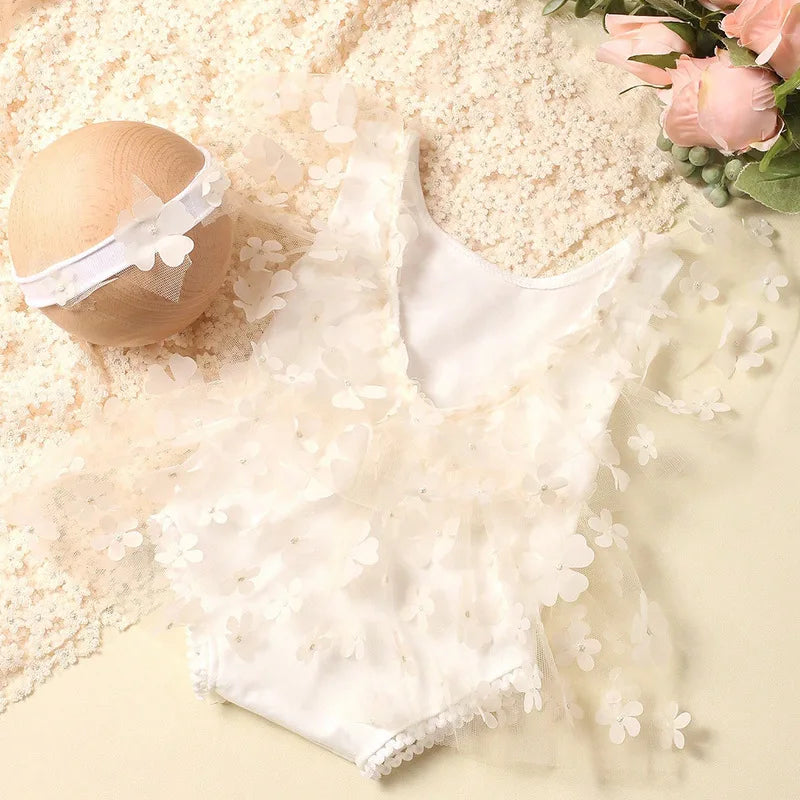 Newborn Floral Dress Photoshoot Outfit Set