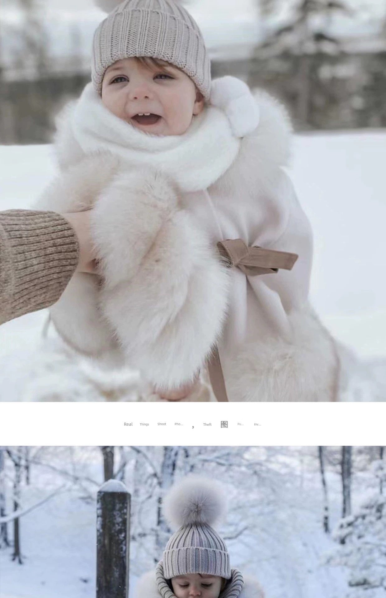 Baby Cream Hat Fashion Winter Pompom Hat