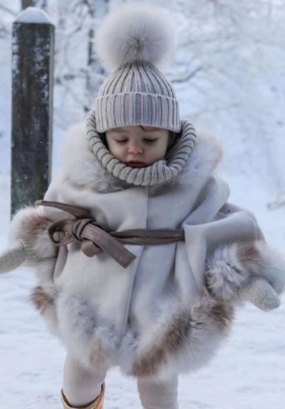 Baby Cream Hat Fashion Winter Pompom Hat