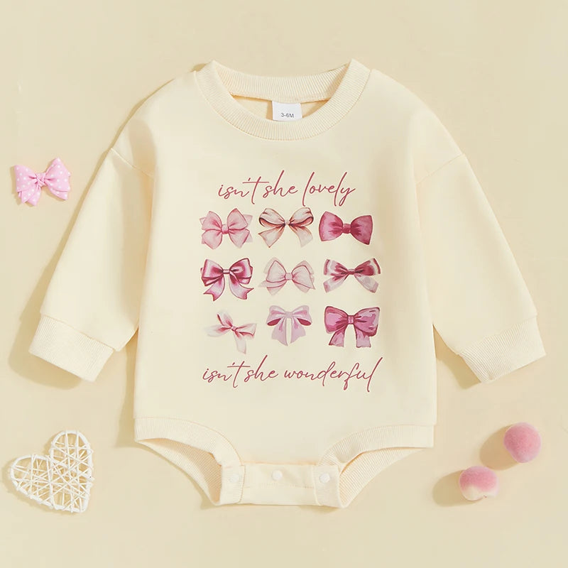 Baby "Isn't She Lovely" Sweatshirt Bodysuit