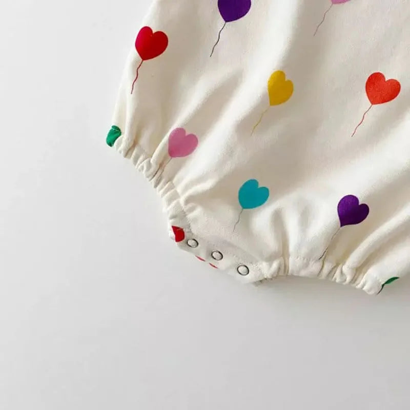 Baby Balloon Heart Sweatshirt Bodysuit