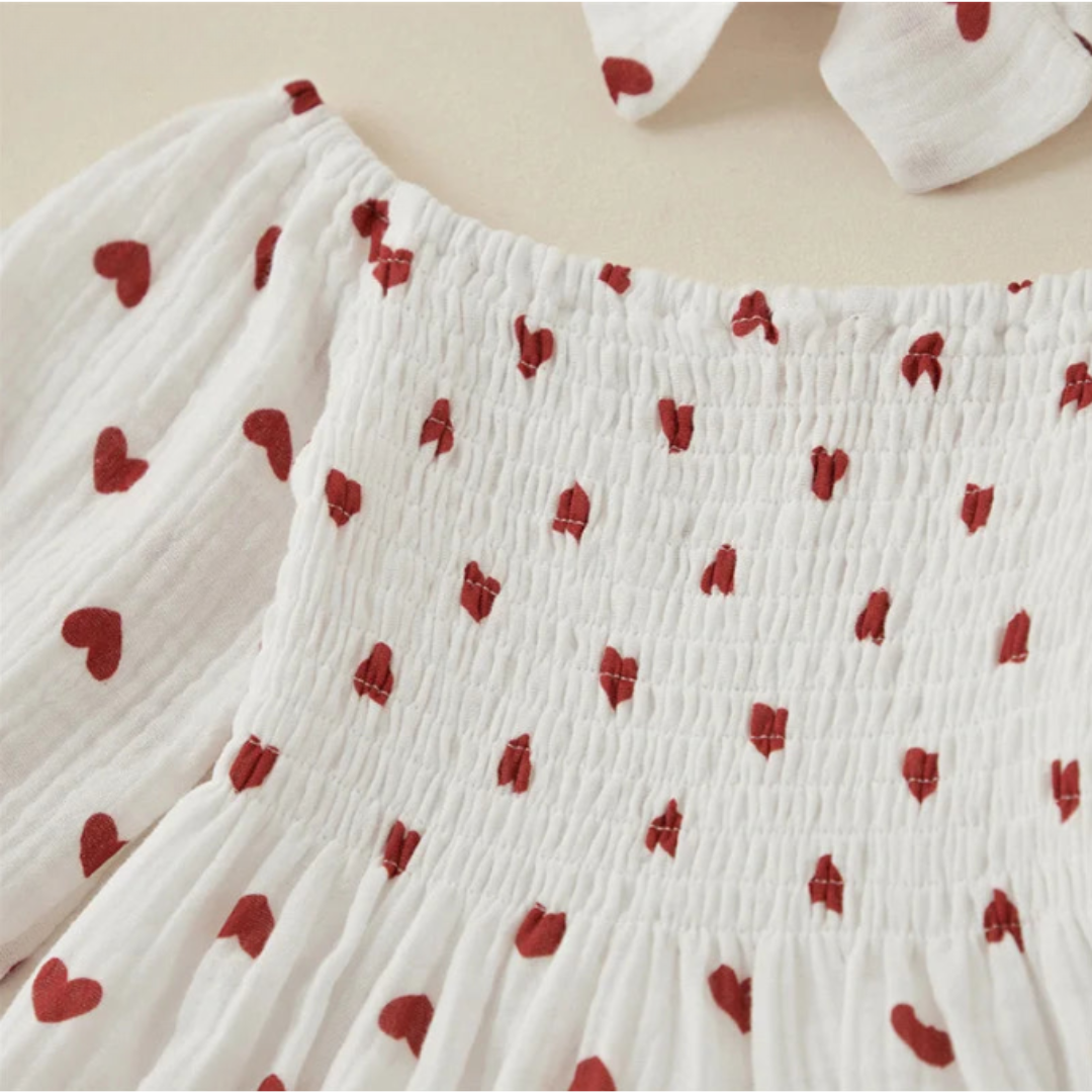 Baby Sweetheart Red and White Onesie Bodysuit